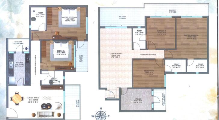2 BHK Flat in Rukmani Vihar, Vrindavan