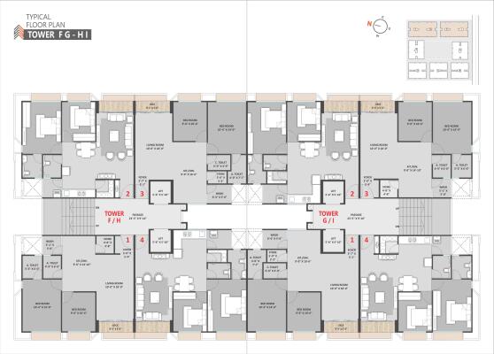2 BHK Flat in Vesu, Surat