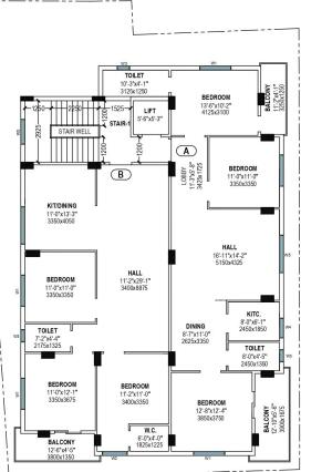 3 BHK Flat in Bangur, Lake Town