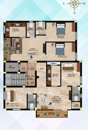 2 BHK Flat in Ayappakkam, Chennai