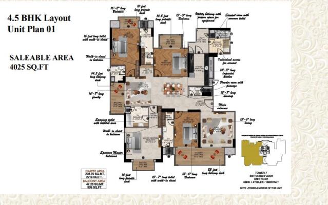 3 BHK Flat in Sector 168, Noida
