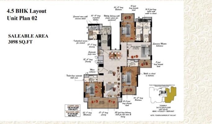 3 BHK Flat in Sector 168, Noida