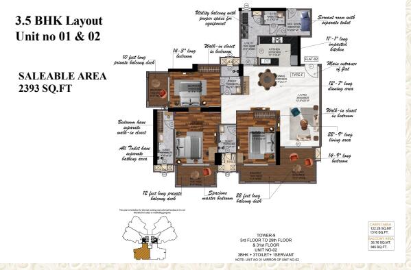 3 BHK Flat in Sector 168, Noida