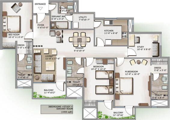 3 BHK Flat in Sector 110, Noida