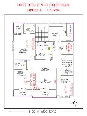 3 BHK Flat in Swawlambi Nagar , Nagpur