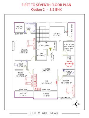 3 BHK Flat in Swawlambi Nagar , Nagpur