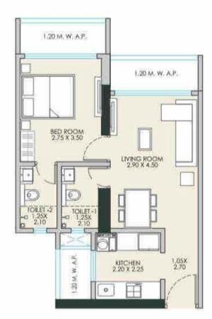 1 BHK Flat in Vinay Nagar, Mira Road East