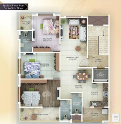 3 BHK Flat in Mankapur, Nagpur
