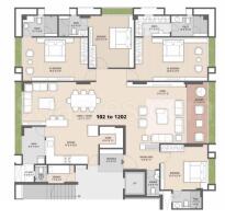 4 BHK Flat in Ambli, Ahmedabad