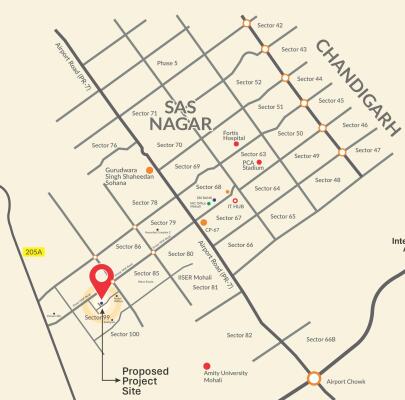 2 BHK Flat in Sector 99 Mohali