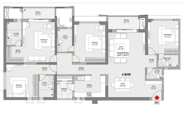 3 BHK Flat in Mundhwa, Pune