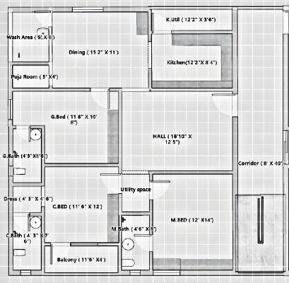3 BHK Flat in Pragathi Nagar, Hyderabad