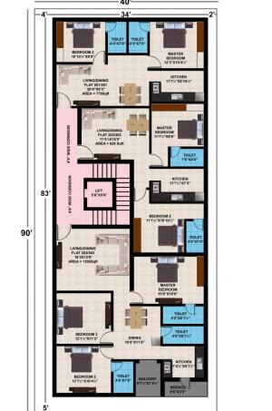 3 BHK Flat in Balakrishnapuram, Adambakkam, Chennai