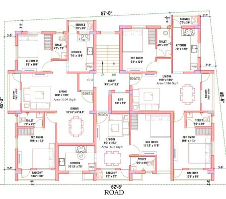 3 BHK Flat in Ayanambakkam, Chennai