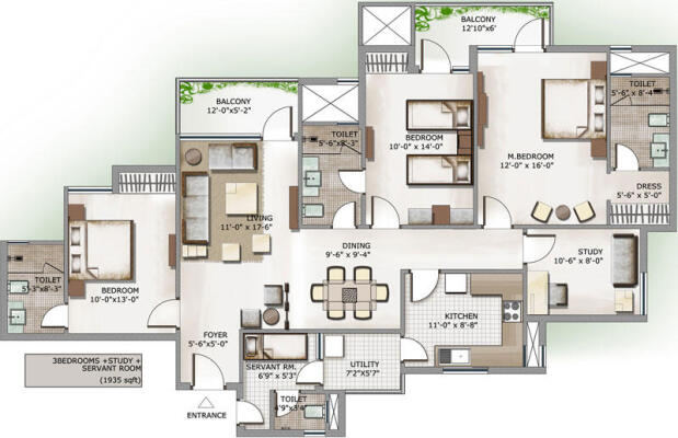 3 BHK Flat in Sector 110, Noida