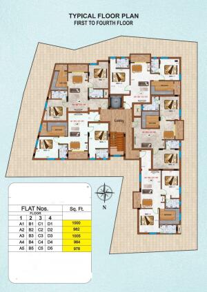2 BHK Flat in Kolathur, Chennai