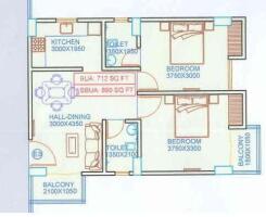 2 BHK Flat in Khanapara, Guwahati