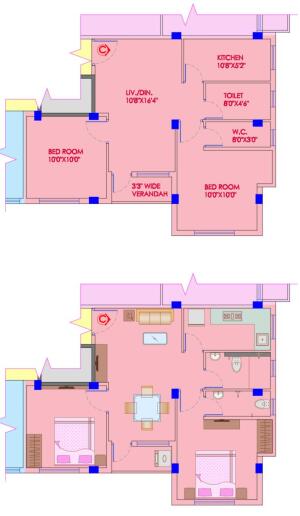 2 BHK Flat in Bansdroni, Kolkata