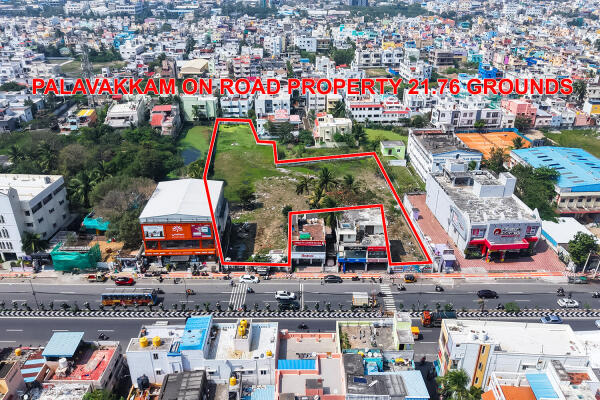 Residential land / Plot in Palavakkam, ECR
