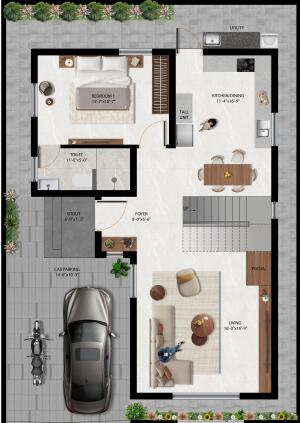 3 Bedroom House in Sulur, Coimbatore