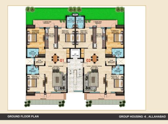 3 BHK Flat in Naini, Allahabad