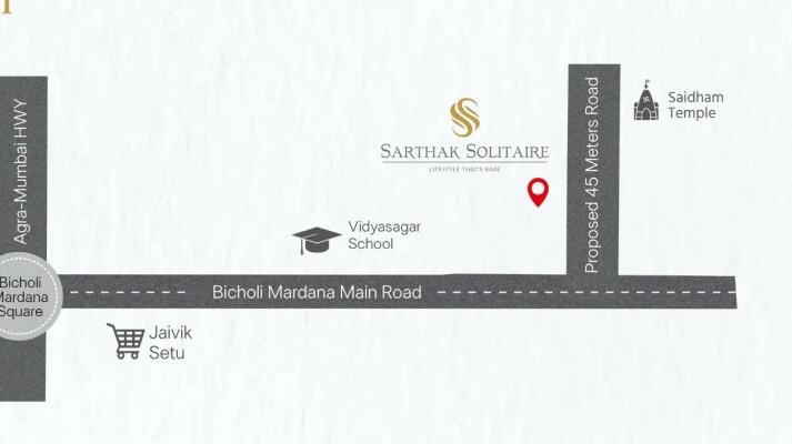 5 BHK Flat in Bicholi Mardana, Indore
