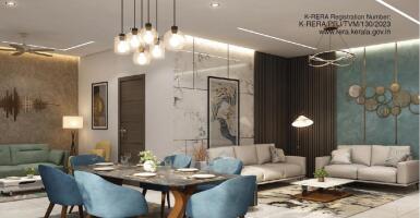 3 BHK Flat in Aakkulam, Trivandrum