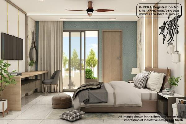 3 BHK Flat in Chevayoor, Calicut