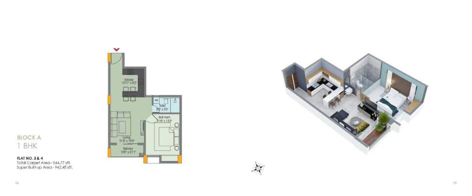 3 BHK Flat in Nakhara, Bhubaneswar